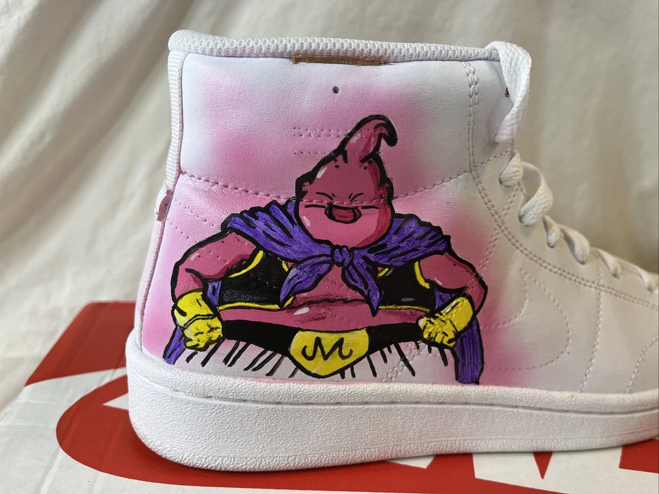 CUSTOM NIKE COURT ROYALE 2 Mid Dragon Ball Characters Painted 1 Of 1 Size 7.5 - Image 2 of 4