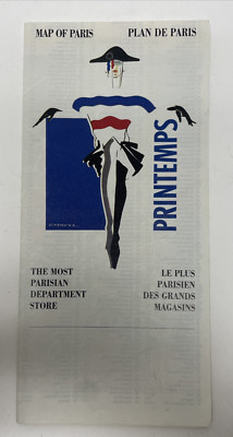 Printemps Department Store Most Parisian Store Map of Paris 1995