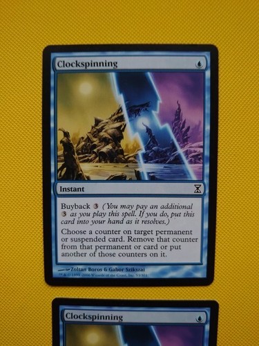 Clockspinning x2. Instant Magic the Gathering Card. Time Spiral as pictures - Picture 3 of 6