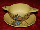 ANTIQUE Montpellier France BOWL PLATE Katharine Graham Estate Washington Post — photo 3