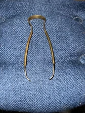 Brass Ice Sugar Tongs Marked WB 6.75" Long