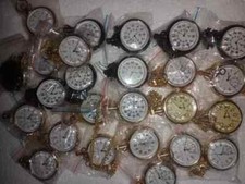 Lot of 25 Watch elgin vintage pocket Collectible Antique Brass Pocket Watch GIFT