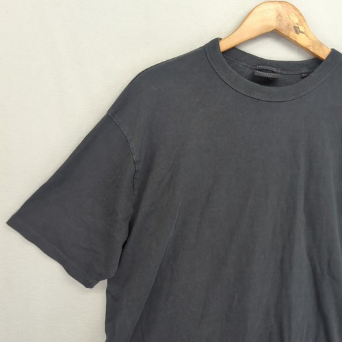 Industrie T-Shirt Shirt Cotton Short Sleeve Round Neck Basic Black Large Mens - Picture 3 of 14