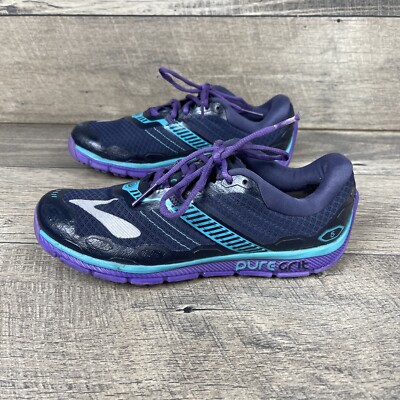 Purple Brooks Puregrit Blue EUC WOMENS BROOKS PURE GRIT BLUE