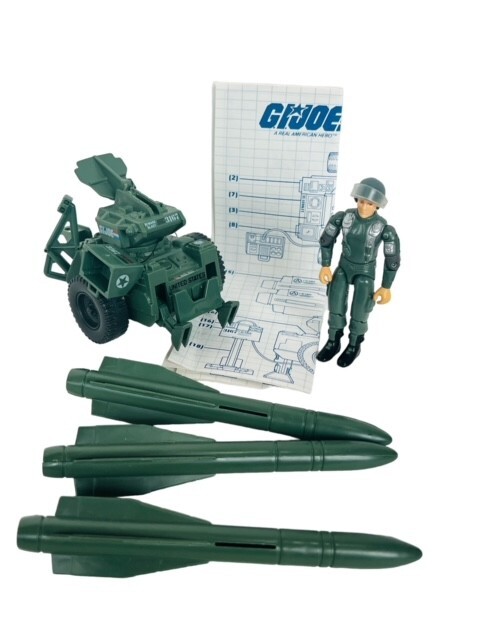 MMS Hawk Mobile Missile 1982 Gi Joe Cobra ARAH Figure Vehicle