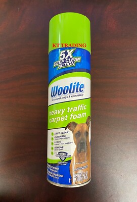 Woolite Heavy Traffic Carpet Upholstery Tough Pet Odor Stains Remover 22oz Foam 