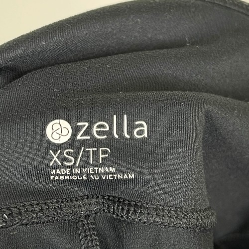 Zella Damen XSmall XS schwarzes Netz Rückenleggings kurzes sportliches Training Yoga - Bild 7 von 7