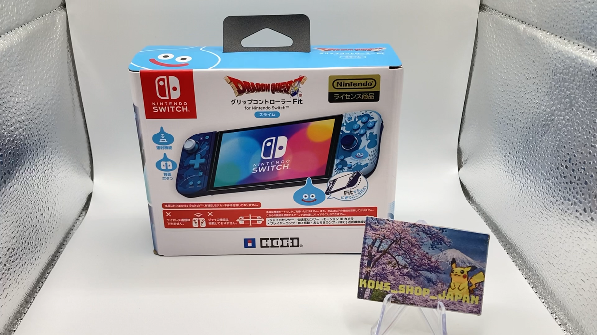 Dragon Quest Grip Controller Fit for Nintendo Switch Slime Limited