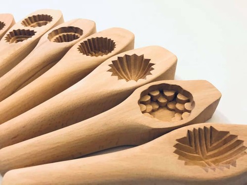 Pistachio & Dates Maamoul Biscuit Cookies Hand Carved Mould قوالب معمول خشبية - Picture 4 of 30