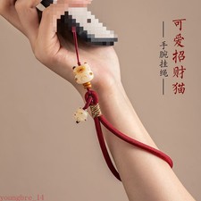 Cute Bodhi Luck Cat Mobile Phone Wrist Hanging Chain Pendant Pendant Anti-loss