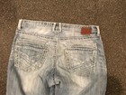 Bke Mens Jeans Tyler Straight Size 34L Light Wash Distressed Thick Stitch — photo 6