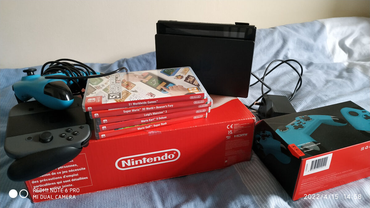 Nintendo Switch +5 Games + 2 Controllers | eBay Nintendo Switch +5 Games + 2 Controllers | eBay
