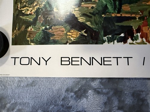 TONY BENNETT SOUTH OF FRANCE FINE ART POSTER PRINT ELAN EDITIONS 1985 30"x24" - Picture 5 of 9