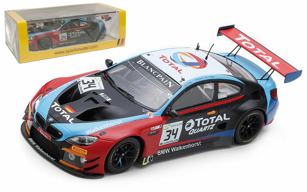 Spark SB201 BMW M6 GT3 #34 'Walkenhorst' Winner 24H Spa 2018 - 1/43 Scale