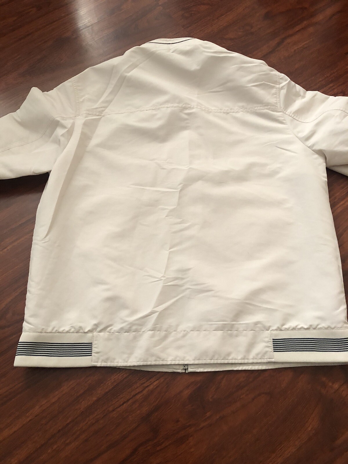 Arnaldo Bassini Golf Basics Ivory Beige Unisex Jacket Windbreaker Size Large #S4 image 10