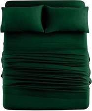 DAN RIVER California King Jersey Sheet Set Luxury Heather 100 Cotton Bed She...