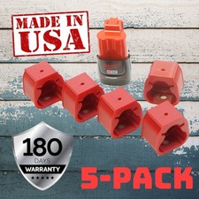 5x Locking Milwaukee M12 Battery Holder Slide-in Wall Mount Cover M-12 PET-G