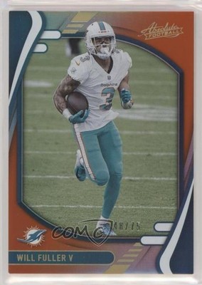 2021 Panini Absolute Spectrum Orange 48/75 Will Fuller V #80 0ho3