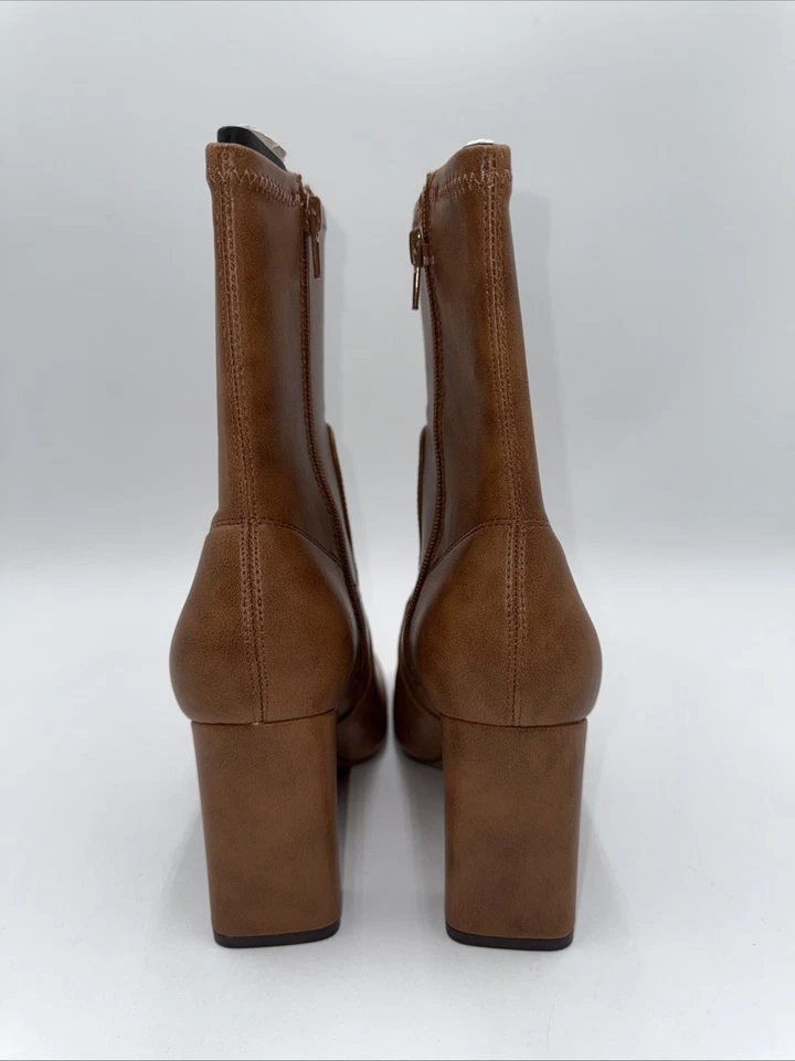 NWB Call It Spring Women's Tamera Ankle Boot Tan Synthetic Leather Size 8.5 - Image 4 of 4