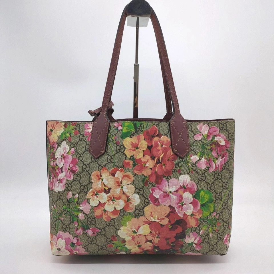 Bolso de Mano Gucci GG Blooms - Bolso de Mano Reversible de PVC, Talla A4, Elegante y Práctico Foto 3 de 4