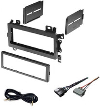 Car Stereo Dash Kit and Wire Harness for Installing a New Single Din Radio