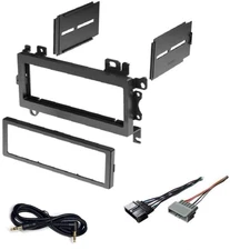 Car Stereo Dash Kit and Wire Harness for Installing a New Single Din Radio