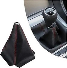Universal Red Dustproof Shift Knob Cover For Manual Transmission Cars Black Universal Red Dustproof Shift Knob Cover For Manual Transmission Cars Black