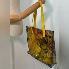 VINTAGE PRESTON & YORK Floral Resin Bag