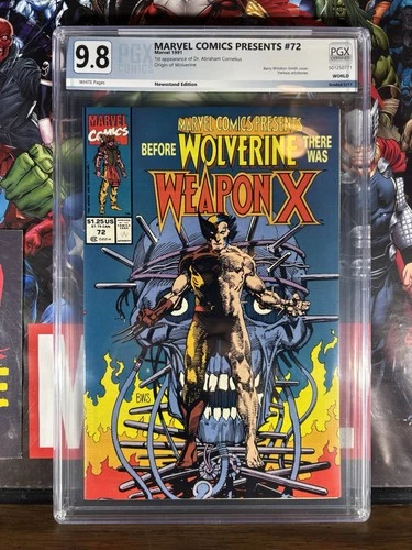Marvel Comics Presents #72 Newsstand PGX GRADED 9.8  Origin of Wolverine!