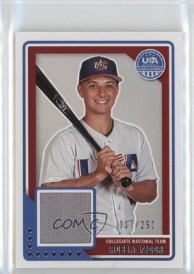 2023 Panini USA Baseball Stars & Stripes Material 13/250 Robert Moore 1u5y