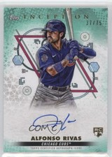 2022 Inception Base Rookie and Emerging Stars Aqua /75 Alfonso Rivas Auto 1qe0