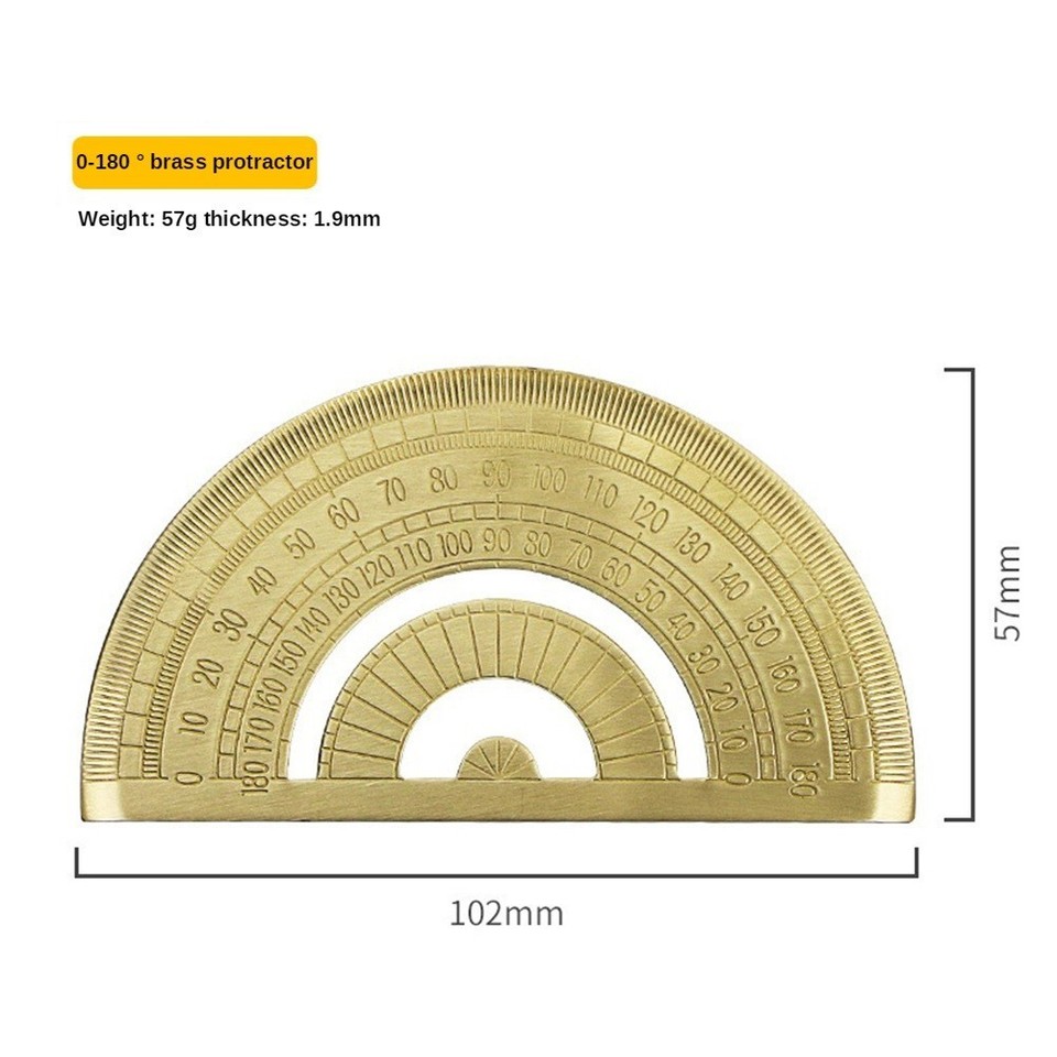 Protractor Measure Tools with Clear Scale Reading and Metric English ...