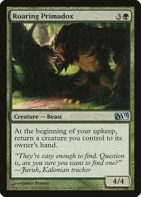 ROARING PRIMADOX X 4 N/M- MAGIC 2013 MAGIC THE GATHERING