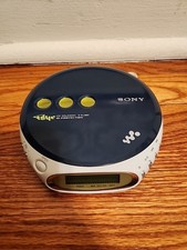 Sony D-EJ360 Navy Blue CD Walkman PSYC G-Protection Tested Working Great Condit