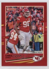 2020 Panini Donruss Press Proof Red Chris Jones #6 11ur