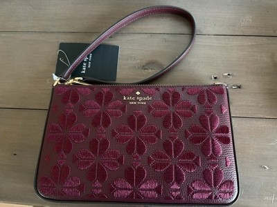 Kate Spade Flower Embroidered Convertible Wristlet New with Tags
