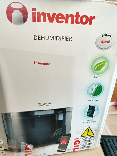 Inventor EVA II Pro WiFi 20L Dehumidifier Ioniser HEPA Carbon Timer 2L