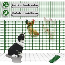 Absperrzaun Hundezaun Geflügelzaun Hühnerzau Weidezaun Begrenzungszaun Mobiler