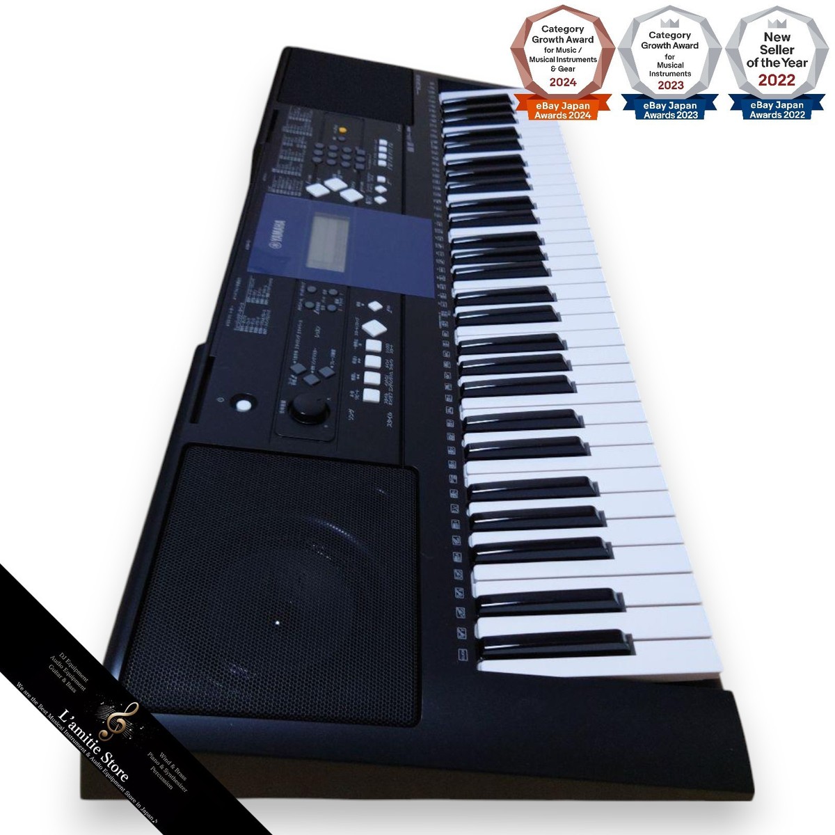 Yamaha GrandPro PSR E333 電子ピアノ 黒 Yamaha PSR-E333 Portable 61 key Digital Keyboard 94cm Japan