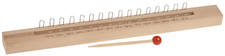 Strickleiste Holz mit Nadel Handarbeiten Kinder Basteln Stricken Kreativ