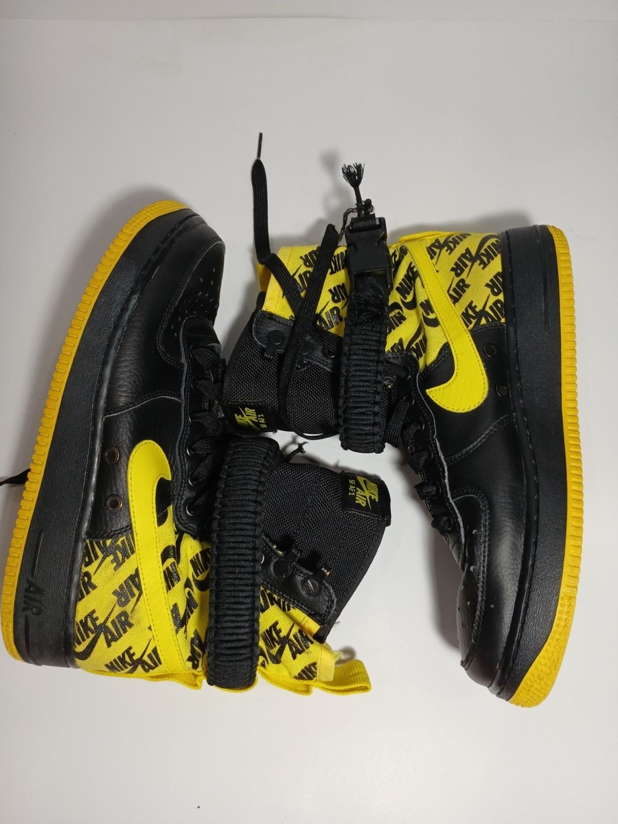 Nike SF Air Force 1 High Black Yellow Size 8.5 Men’s Limited Edition Sneakers Nike SF Air Force 1 High Black Dynamic Yellow Men main image 2