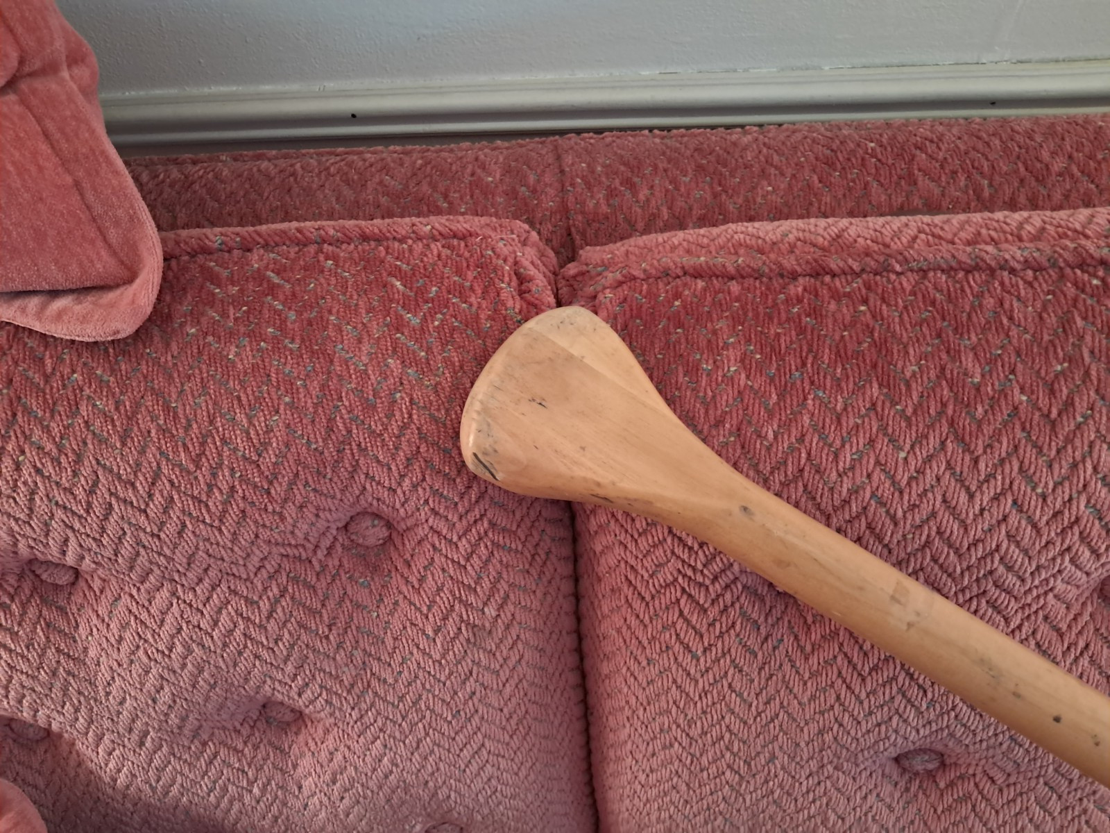 Vintage FEATHER BRAND Wooden Canoe Paddle Oar, 66 Inches Long Made in USA