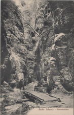 * Sächsische Schweiz Schwedenlöcher um 1910...