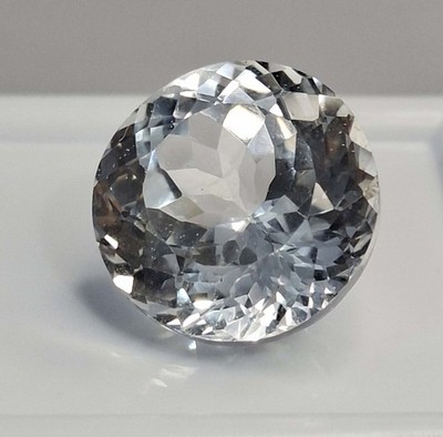 Cambodia White Zircon Round Cut 11-13 Ct Natural Loose Certified Gemstone SP313