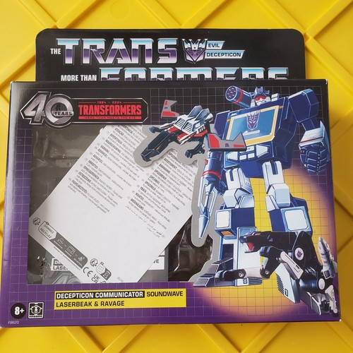 BOX INSERT INSTRUCTIONS Soundwave Transformers 40th Anniversary Retro G1 Walmart
