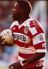 Rugby League - Martin Offiah - Wigan - BSyB Sky Sports 35mm Slide 1993 # 673