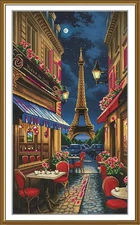 Creative Сross Stitch Embroidery Kit "Paris on a summer night" Nova Sloboda