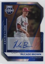2021 Panini Elite Extra Edition 35/49 McCade Brown #104 Auto 3y1