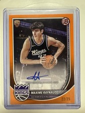 Topps 2025-26 Bowman Maxine Raynaud Orange Rookie Autograph /25 Sacramento Kings