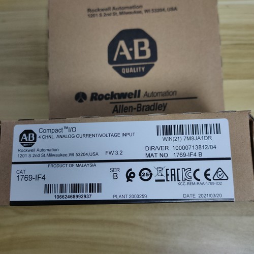 AB 1769-IF4 SER B CompactLogix 4-Ch Input Module New Factory Sealed - Picture 2 of 8